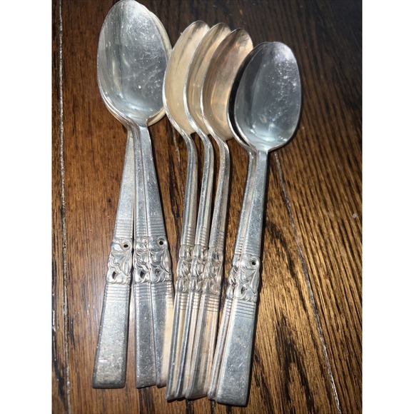 Vtg 1946 Oneida Community Morning Star Silver Plate Flatware Set 50 Pieces - Picture 16 of 16